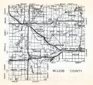 McLeod County, Lynn, Hutchinson, Hale, Winsted, Hassen Valley, Rich Valley, Collins, Sumter, Glen coe, Minnesota State Atlas 1954